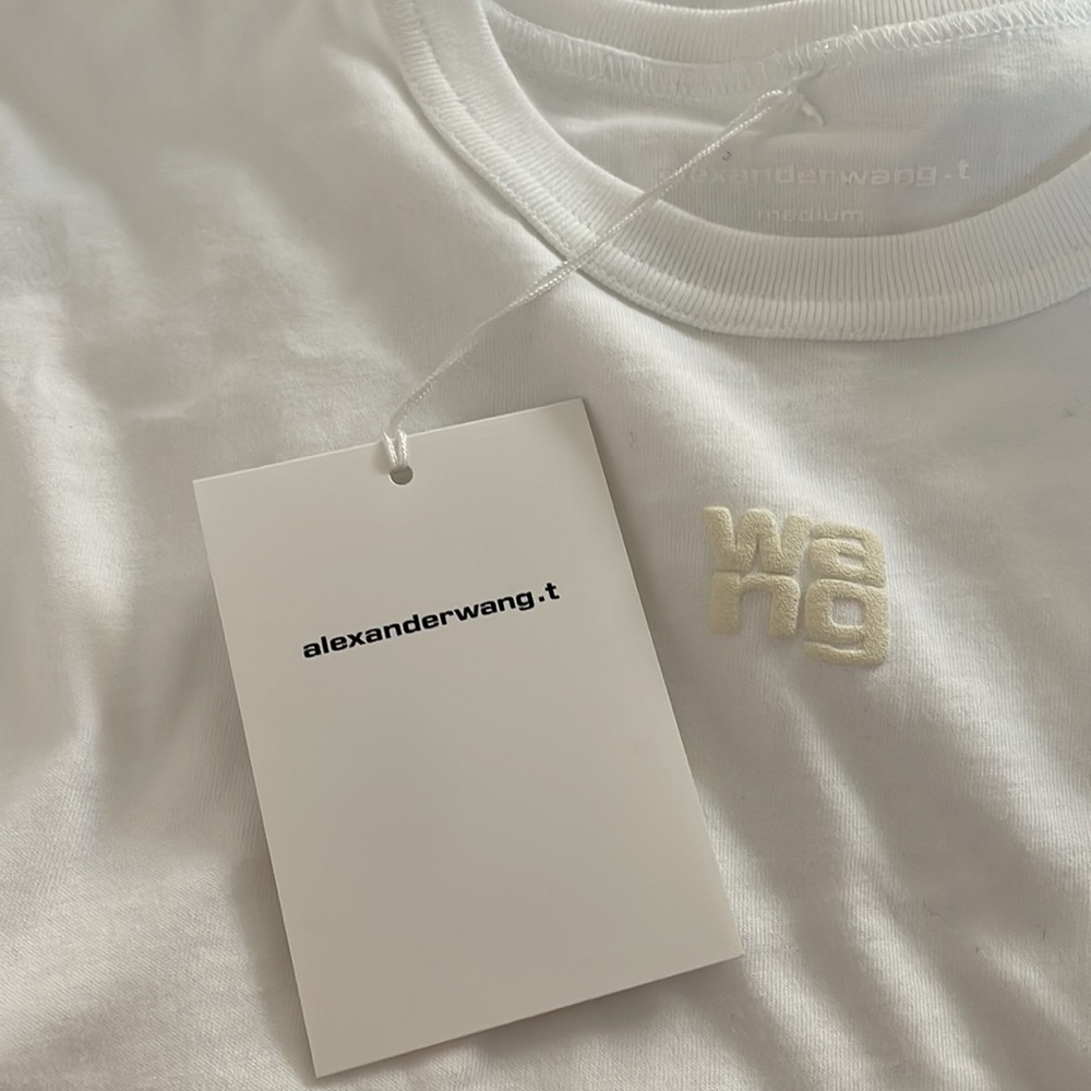 Alexander Wang Logo Tee Size M - Picture 6 of 8